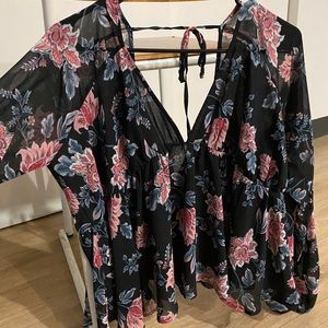 Lovestich long sleep silky top